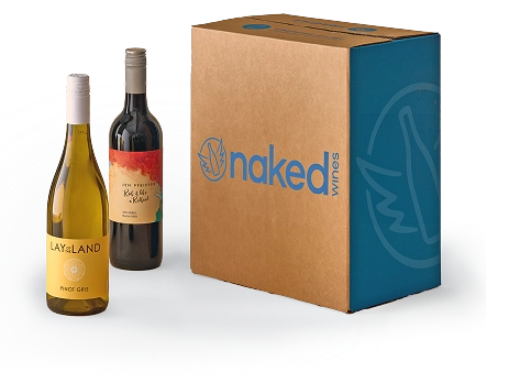 Wine bottles and box