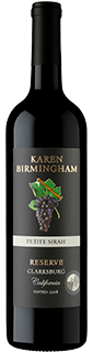 Karen Birmingham Reserve Clarksburg Petite Sirah 2018